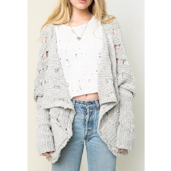Boutique Sweaters - Open Weave Slouchy Soft Sweater NWT